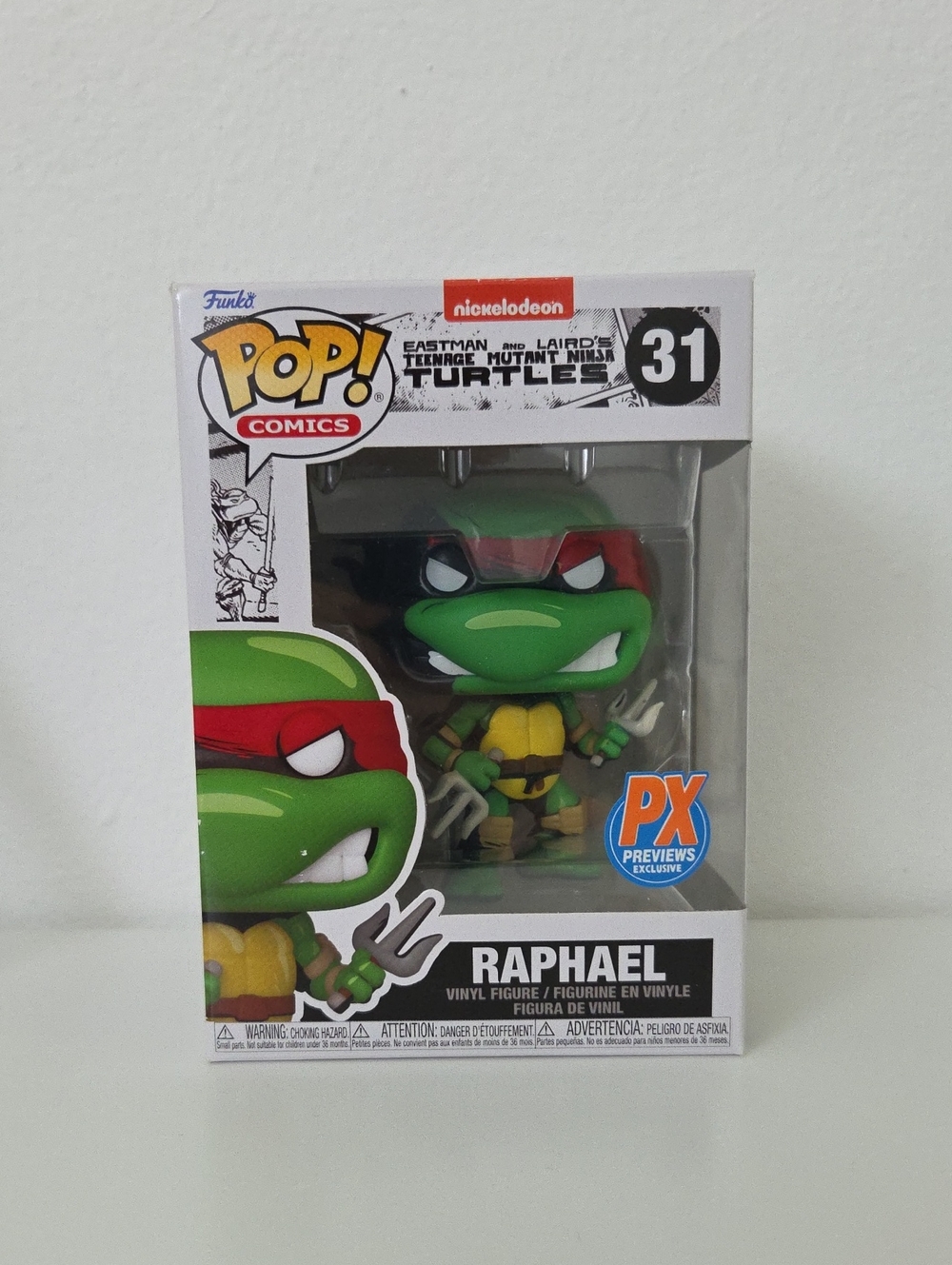 Funko Pop! Raphael Teenage Mutant Ninja Turtles Vinyl Figure - Green & Red